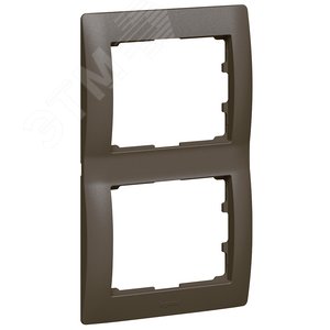 Galea Life Рамка 2 поста вертикальная dark bronze (771206)