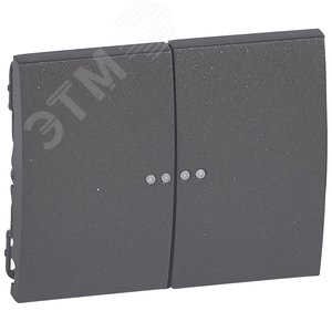 Лицевая панель Galea Life двойная с индикацией Dark Bronze (771279)