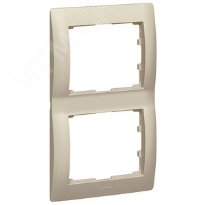 Galea Life Рамка 2 поста вертикальная titanium (771406)