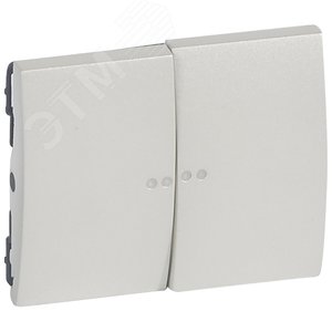 Лицевая панель Galea Life двойная с индикацией Pearl (771579)