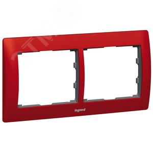 Galea Life Рамка 2 поста горизонтальная Magic Red (771902) - Legrand