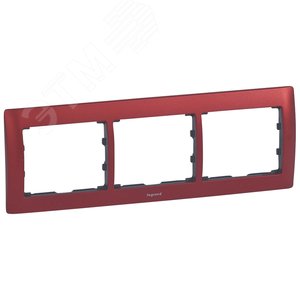 Galea Life Рамка 3 поста горизонтальная Magic Red (771903)