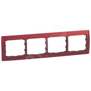 Galea Life Рамка 4 поста горизонтальная Magic Red (771904) - Legrand