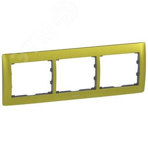 Galea Life Рамка 3 поста горизонтальная Magic Green (771923)