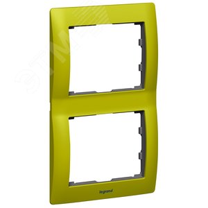 Galea Life Рамка 2 поста вертикальная Magic Green (771926)