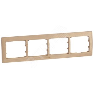 Galea Life Рамка 4 поста горизонтальная Maple (771964) - Legrand