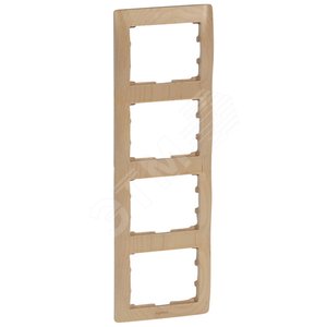 Galea Life Рамка 4 поста вертикальная Maple - Legrand