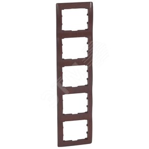 Galea Life Рамка 5 постов вертикальная Mahogany (771989) - Legrand
