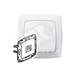 SUNO Розетка телефонная RJ11 в рамку белая - Legrand