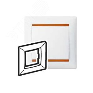 VALENA Рамка x1 гор.янтарь - Legrand