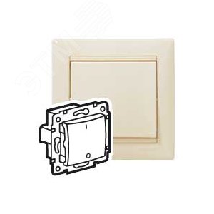 VALENA Выключатель 3 полюса в рамку слоновая кость - Legrand