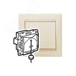 VALENA Кнопка без фиксации слоновая кость