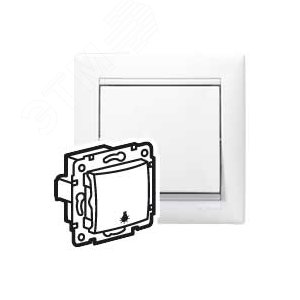 VALENA Кнопка с символом Лампа белый (774412)