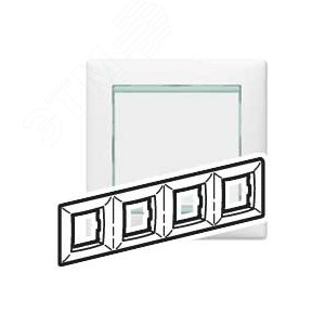 Valena Рамка 4п.гор.б-г.оп (774474) - Legrand