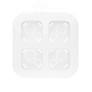 Quteo Рамка 4 поста для наружного монтажа белая (782294) 2