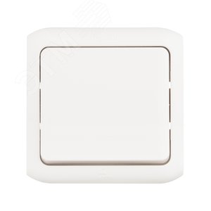 Выключатель одноклавишный, наружный IP44, 10А, белый (782300) - фото 3
