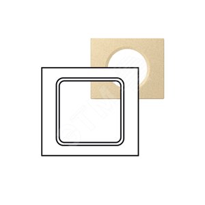 Рамка, 2х5 модулей, известняк (069387) - Legrand