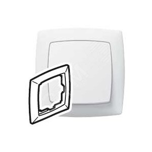 SUNO Рамка 1 пост белая - Legrand