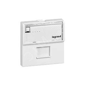 Mosaic Розетка компьютерная RJ45 2 модуля категория 6 (74281) - Legrand