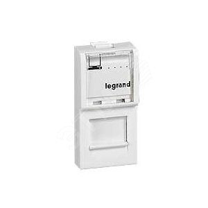 Mosaic Розетка компьютерная RJ45 1 модуль категория 5е 110к (74213) - Legrand