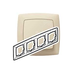SUNO Рамка 4 поста бежевая - Legrand