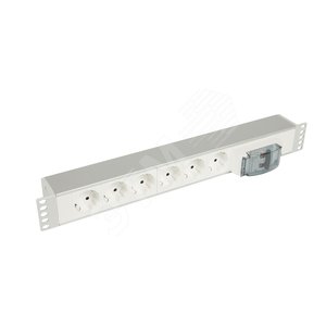 Блок 6 розеток 2К+З+МСВ немецкий стандарт - Legrand
