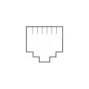Mosaic Розетка телефонная RJ12 2 модуля 6 контактов (74342) - Legrand