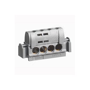 Блок клеммный 4х2.5мм.кв. черный - Legrand