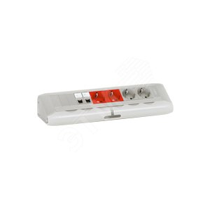 Блок розеток 4 розетки (2К+З)+2 розетки RJ45 категория 6 UTP - Legrand
