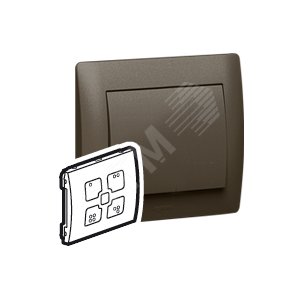 Клавиша сценарного выключателя dark bronze