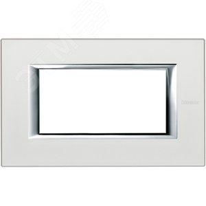 Axolute Рамка прямоугольная 4 модуля серебро (HA4804SAN) - Legrand