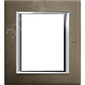 Axolute Накладки декоративные прямоугольные анодированные/бронза на 3+3 модуля (HA4826BR)