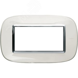 Axolute Накладки декоративные в форме эллипса прозрачные/белая карамель на 4 модуля (HB4804DB)