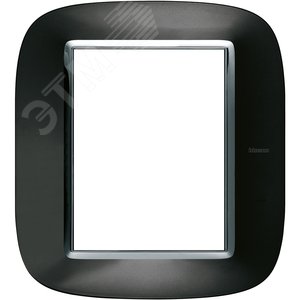 Axolute Накладки декоративные в форме эллипса металлизированные/темный металлик на 3+3 модуля (HB4826XS)