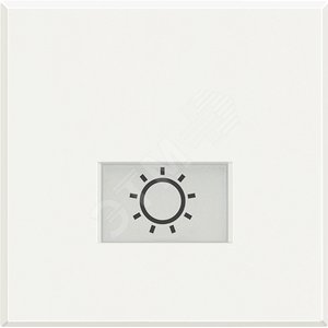 Axolute Кнопка 1Р (NO) 10А 250В~ символ Лампа 2 модуля белый - Legrand