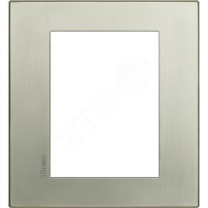 Axolute. Рамка Air, итальянский стандарт 3+3 мод. Цвет ‘‘Матовый титан‘‘ (HW4826TIS) - Legrand