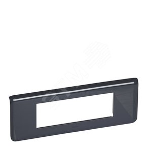 Mosaic Рамка горизонтальная 6 модулей антрацит (079056) - Legrand