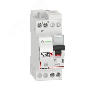 УЗДП DX3 Stop Arc 1P+N B16A 6000A с автоматическим выключателем - артикул 415922