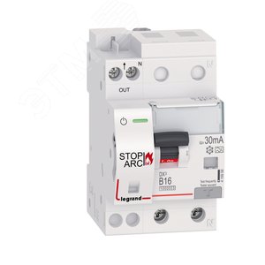 УЗДП DX3 Stop Arc 1P+N B16 10000A 30mA A (с АВДТ) - артикул 415958