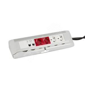 Блок розеток (4 розетки (2К+З) + бл.2XRJ45 кат.6, 1м - Legrand