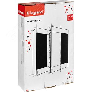 Practibox S Пластиковый щиток Встраиваемый (ЩРв-П) 3X12 Белая дверь - фото 3