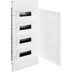 Practibox S Пластиковый щиток Встраиваемый (ЩРв-П) 4X12 Белая дверь - фото 2