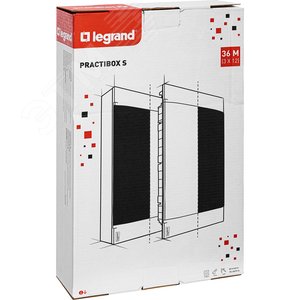 Practibox S Пластиковый щиток Встраиваемый (ЩРв-П) 3X12 Дымчатая дверь - фото 3