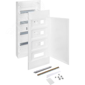 Practibox S Пластиковый щиток Навесной (ЩРн-П) 4X12 Белая дверь - фото 5
