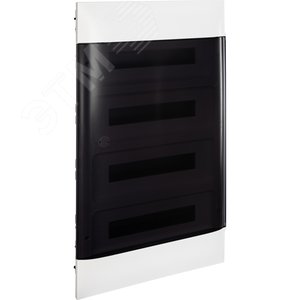 Practibox S Пластиковый щиток Встраиваемый (ЩРв-П) 4X18 Дымчатая дверь - фото 5