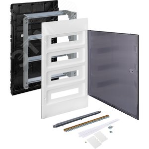 Practibox S Пластиковый щиток Встраиваемый (ЩРв-П) 4X18 Дымчатая дверь - фото 6