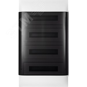 Practibox S Пластиковый щиток Встраиваемый (ЩРв-П) 4X18 Дымчатая дверь - Legrand Euro