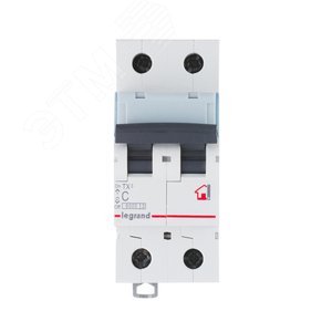 Выключатель автоматический двухполюсный 25А B TX3 6кА (403988) - Legrand