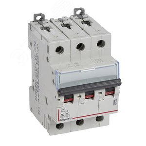 Выключатель автоматический трехполюсный 13А С DX3 6kA/10kA - Legrand