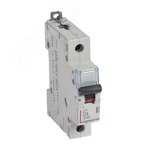 Выключатель автоматический однополюсный 4А D DX3 6kA/10kA (407966) - Legrand